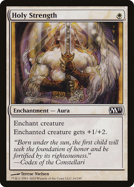 Holy Strength [Magic 2011] MTG Single Magic: The Gathering