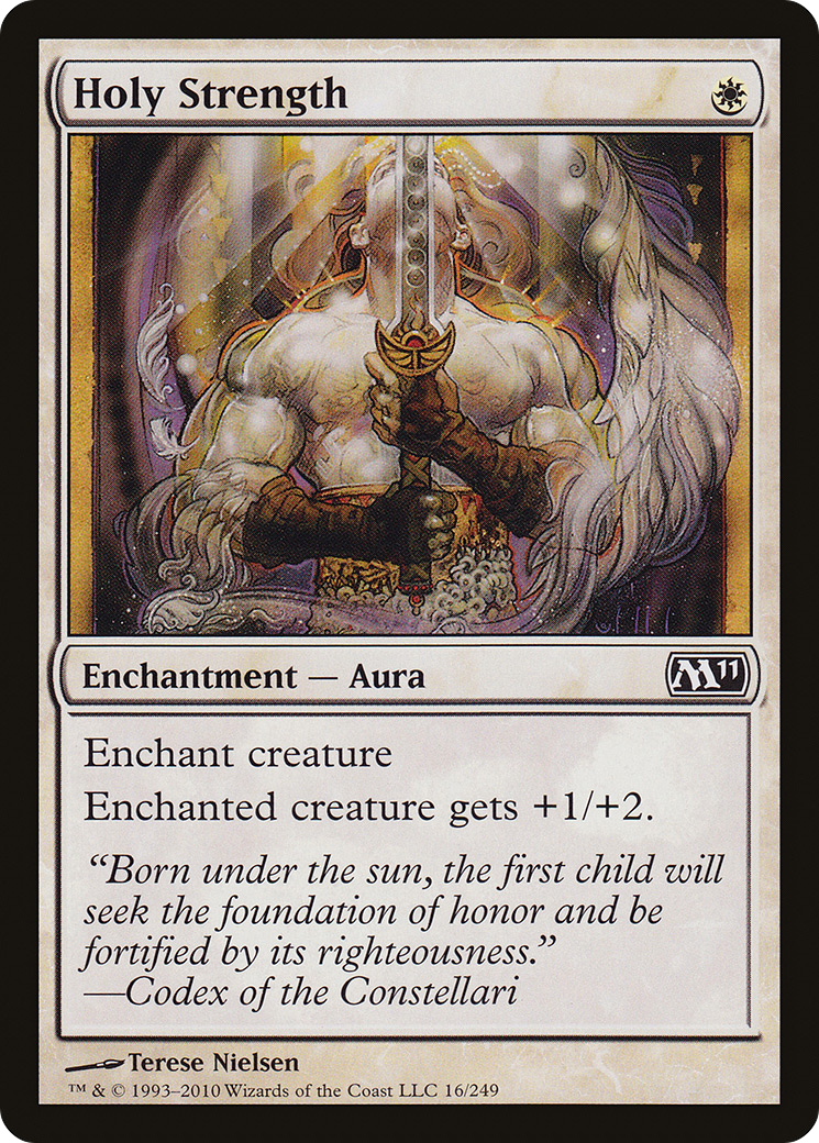 Holy Strength (M11-016) [Magic 2011] MTG Single Wizards of the Coast