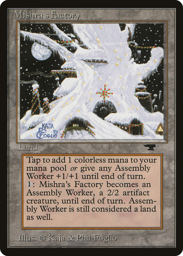 Mishra's Factory (ATQ-80D) [Oldschool] Antiquities MTG Single Wizards of the Coast
