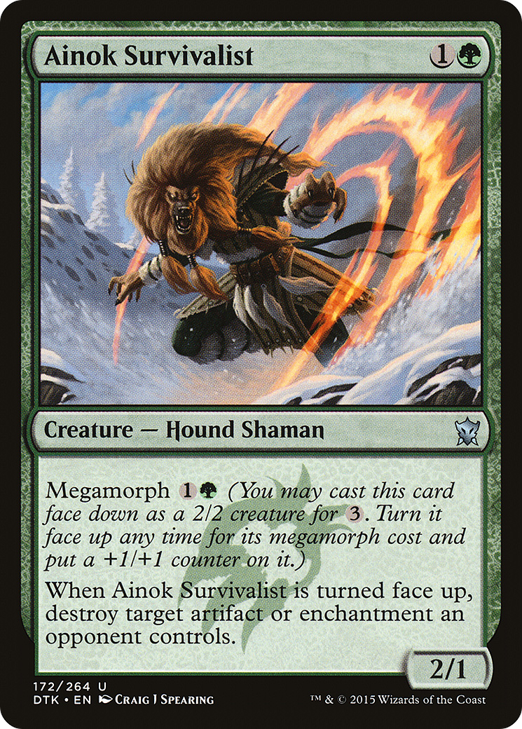Ainok Survivalist (DTK-172) [Dragons of Tarkir] MTG Single Wizards of the Coast