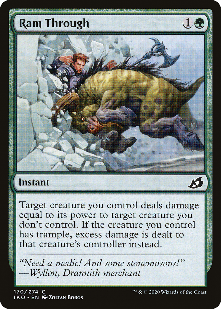 Ram Through (IKO-170) [Ikoria: Lair of Behemoths] MTG Single Wizards of the Coast