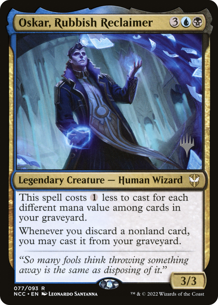 Oskar, Rubbish Reclaimer (PPSNC-77P) [New Capenna Commander Promos] Foil MTG Single Wizards of the Coast