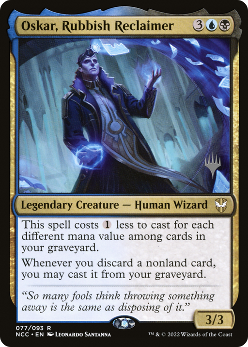 Oskar, Rubbish Reclaimer (PPSNC-77P) [New Capenna Commander Promos] Foil MTG Single Wizards of the Coast