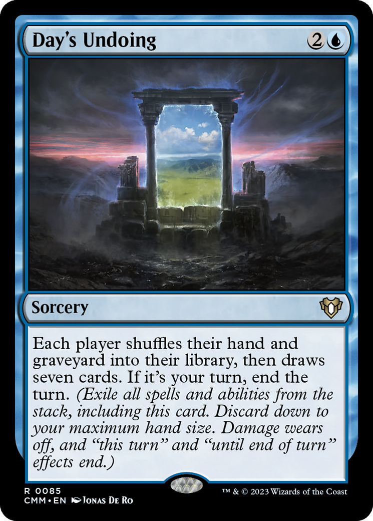 Day's Undoing (CMM-085) [Commander Masters] Foil MTG Single Wizards of the Coast