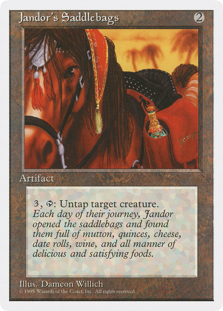 Jandor's Saddlebags (4ED-330) [Fourth Edition] MTG Single Wizards of the Coast