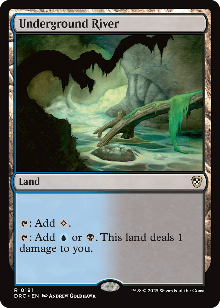 Underground River (DRC-181) [Commander: Aetherdrift] MTG Single Wizards of the Coast