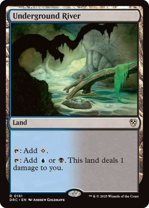 Underground River (DRC-181) [Commander: Aetherdrift] MTG Single Wizards of the Coast