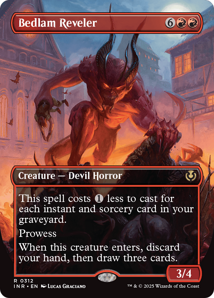 Bedlam Reveler (INR-312) [Innistrad Remastered] (Borderless) MTG Single Wizards of the Coast