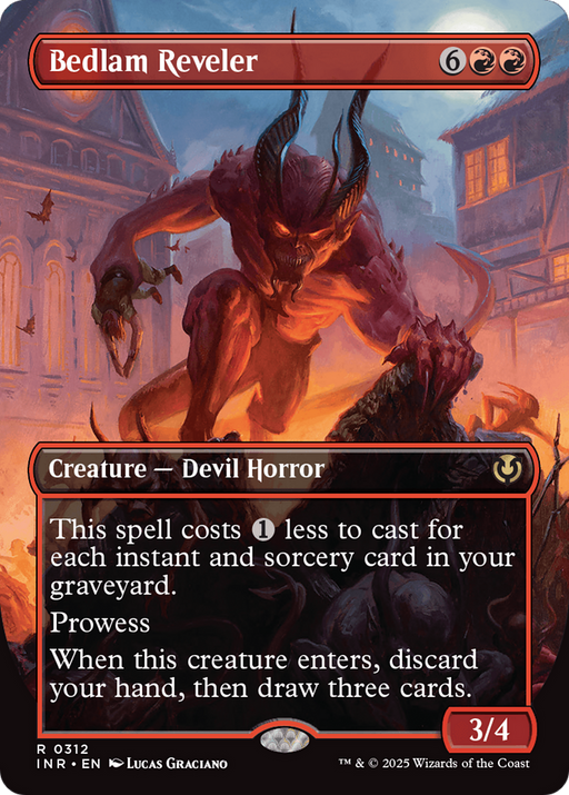 Bedlam Reveler (INR-312) [Innistrad Remastered] (Borderless) MTG Single Wizards of the Coast