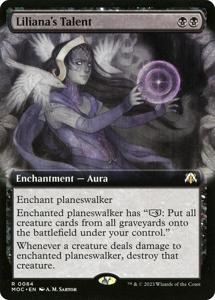 Liliana's Talent (MOC-084) [March of the Machine Commander] (Extended Art) MTG Single Wizards of the Coast