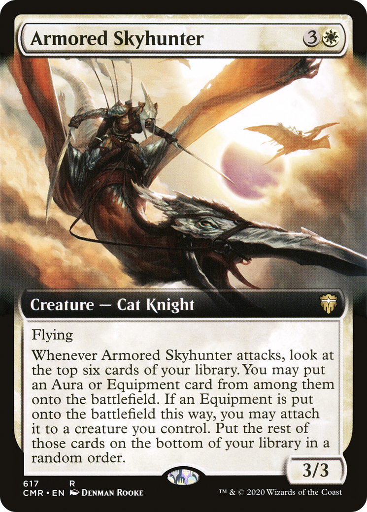 Armored Skyhunter (CMR-617) [Commander Legends] (Extended Art) MTG Single Wizards of the Coast