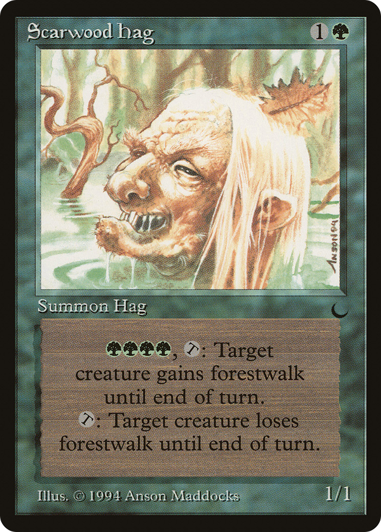 Scarwood Hag (DRK-086) [Oldschool] The Dark MTG Single Wizards of the Coast