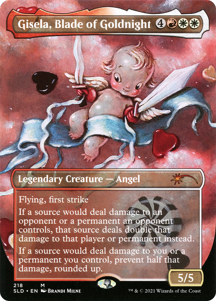Gisela, Blade of Goldnight (SLD-218) [Secret Lair] Drop (Borderless) Foil MTG Single Wizards of the Coast