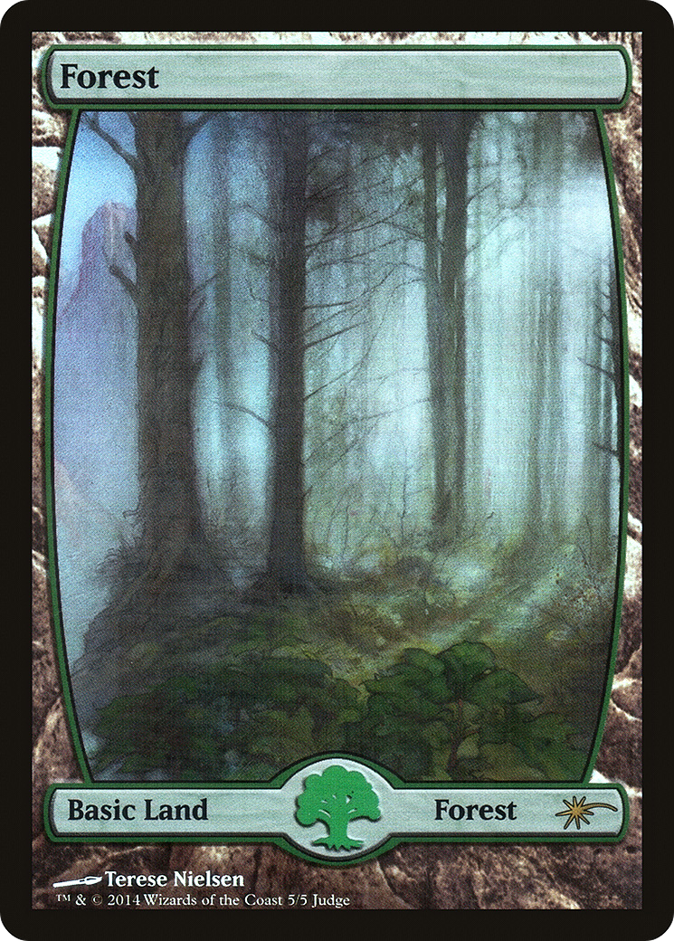 Forest - Full Art (5) (JDG-005) [Misc] Judge Gift Cards 2014 Foil MTG Single Wizards of the Coast