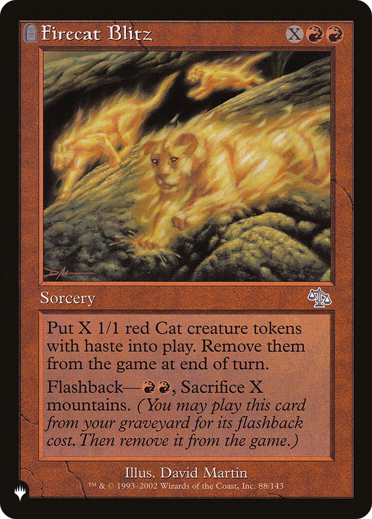 Firecat Blitz (LIST-JUD-88) [Mystery Booster] The List MTG Single Wizards of the Coast