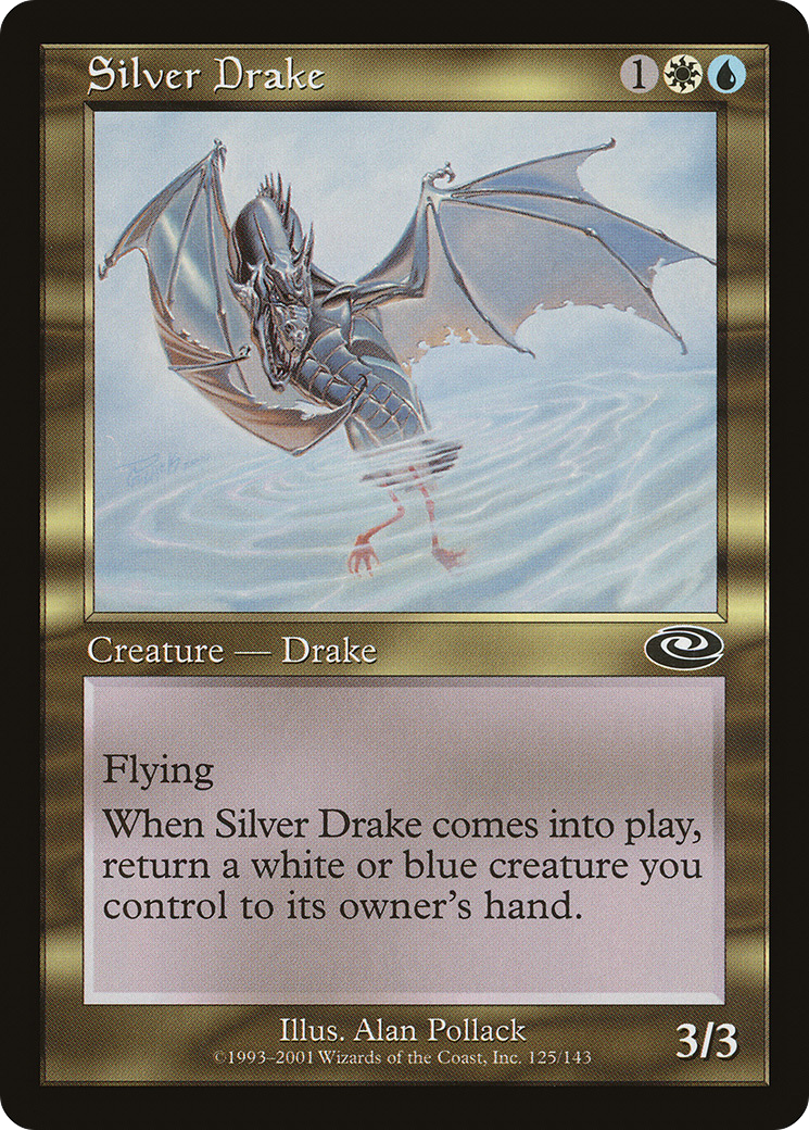 Silver Drake (PLS-125) [Planeshift] MTG Single Wizards of the Coast