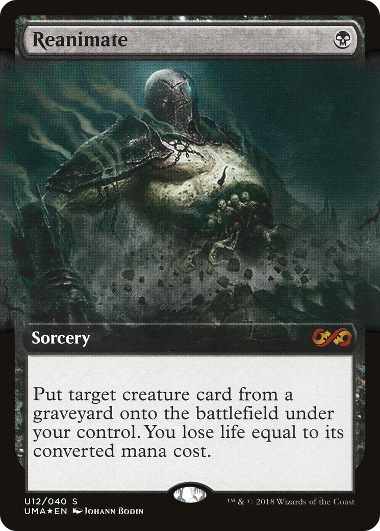 Reanimate (UMA:BT-U12) [Ultimate Box Topper] (Extended Art) Foil MTG Single Wizards of the Coast