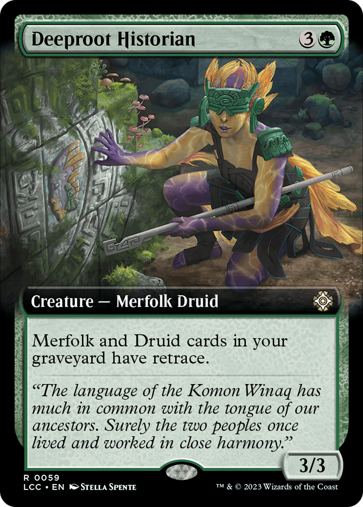 Deeproot Historian (LCC-059) [The Lost Caverns of Ixalan Commander] (Extended Art) MTG Single Wizards of the Coast
