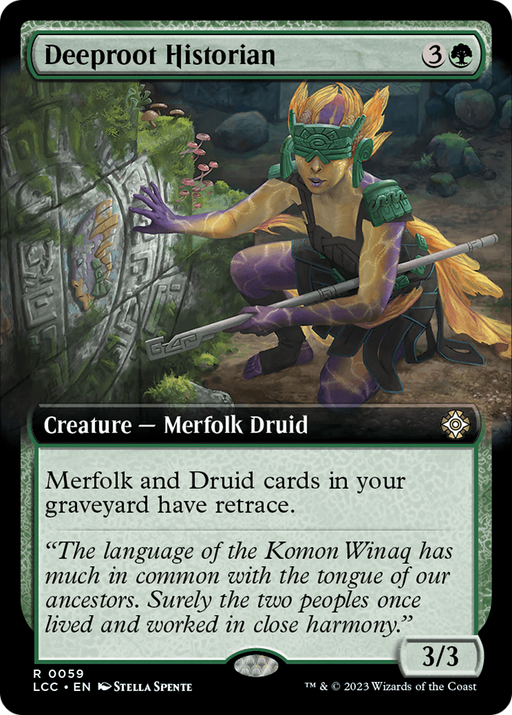 Deeproot Historian (LCC-059) [The Lost Caverns of Ixalan Commander] (Extended Art) MTG Single Wizards of the Coast