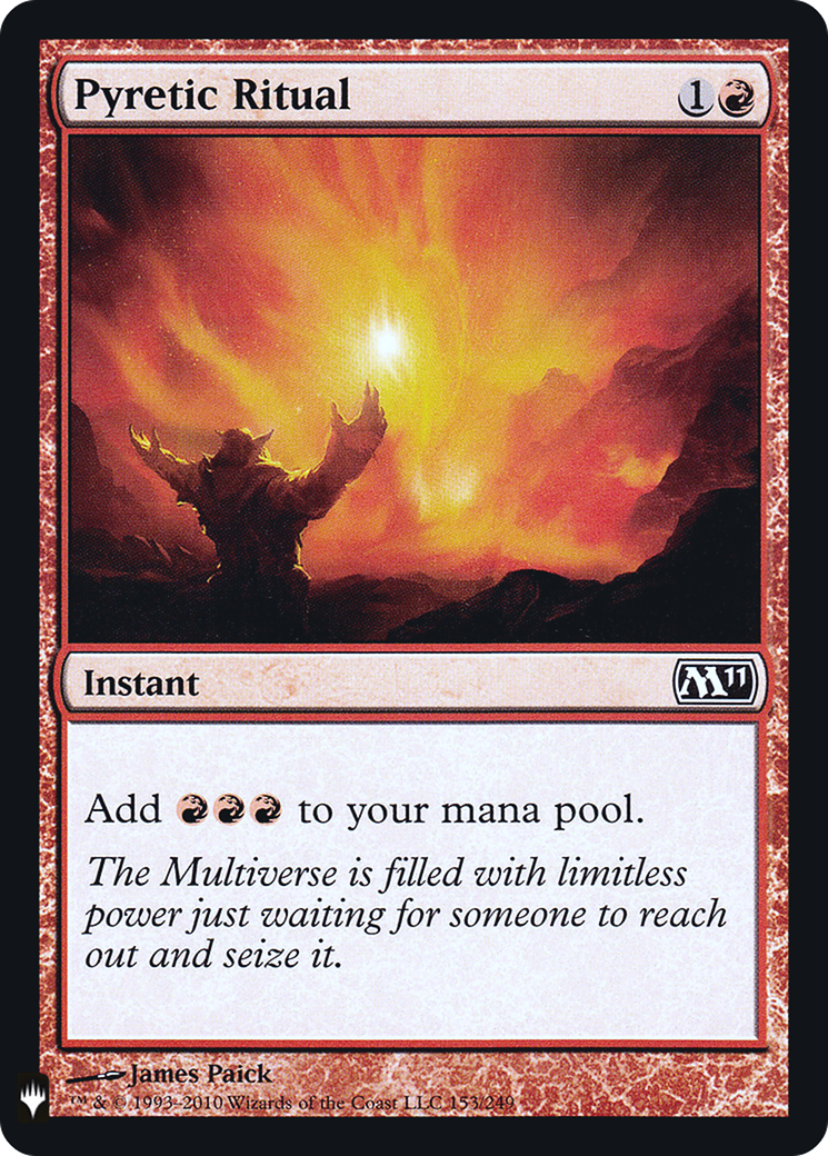Pyretic Ritual (LIST-153) [Mystery Booster] The List Foil MTG Single Wizards of the Coast