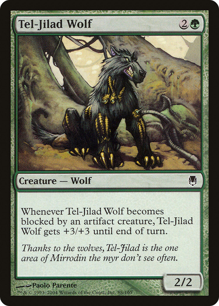 Tel-Jilad Wolf (DST-088) [Darksteel] MTG Single Wizards of the Coast