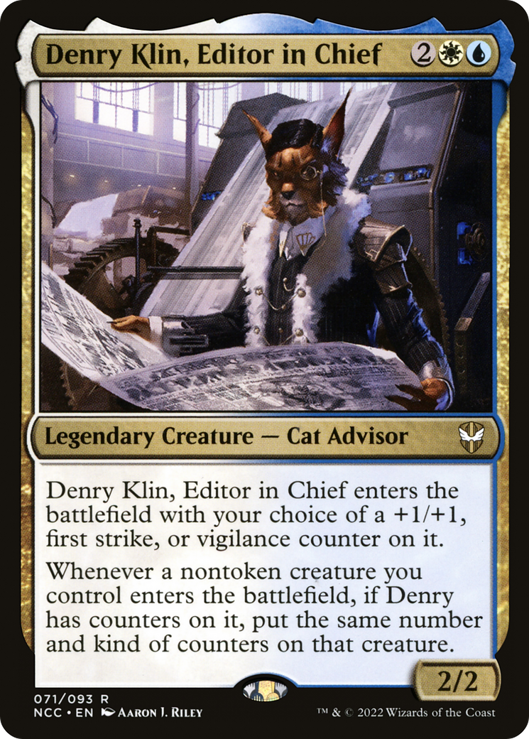Denry Klin, Editor in Chief (NCC-071) [New Capenna Commander] MTG Single Wizards of the Coast