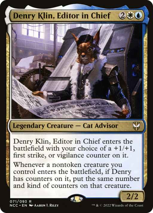 Denry Klin, Editor in Chief (NCC-071) [New Capenna Commander] MTG Single Wizards of the Coast