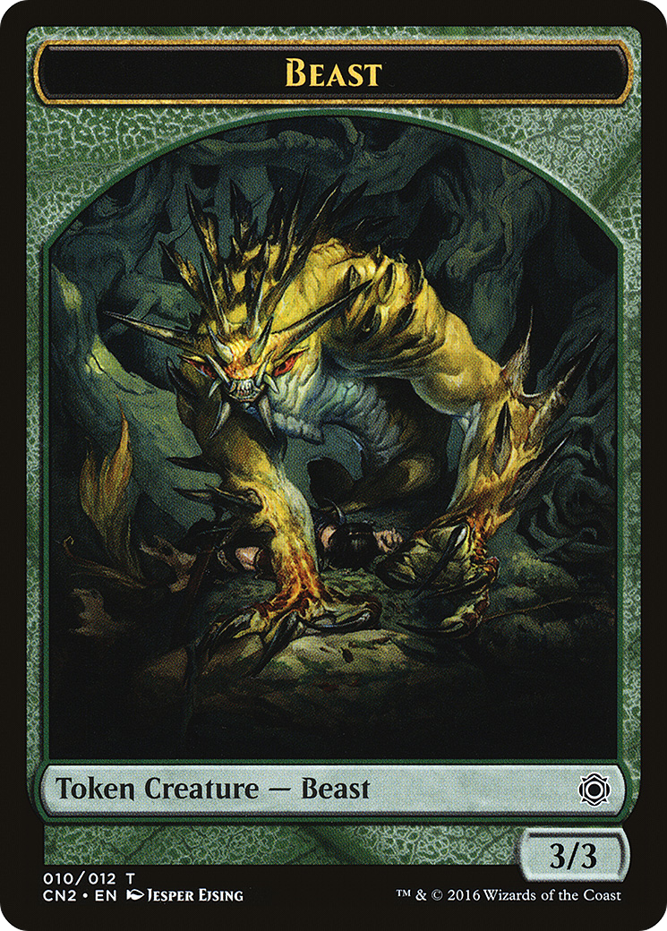 Beast (CN2-010) [Tokens] Conspiracy: Take the Crown Tokens MTG Single Wizards of the Coast