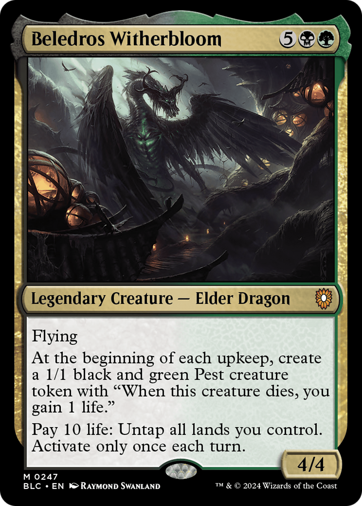 Beledros Witherbloom (BLC-247) [Bloomburrow Commander] MTG Single Wizards of the Coast