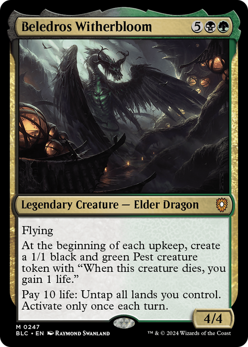 Beledros Witherbloom (BLC-247) [Bloomburrow Commander] MTG Single Wizards of the Coast
