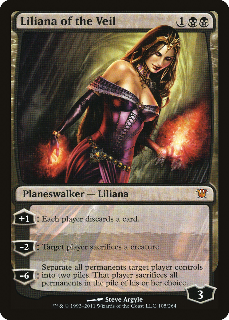Liliana of the Veil (ISD-105) [Innistrad] MTG Single Wizards of the Coast