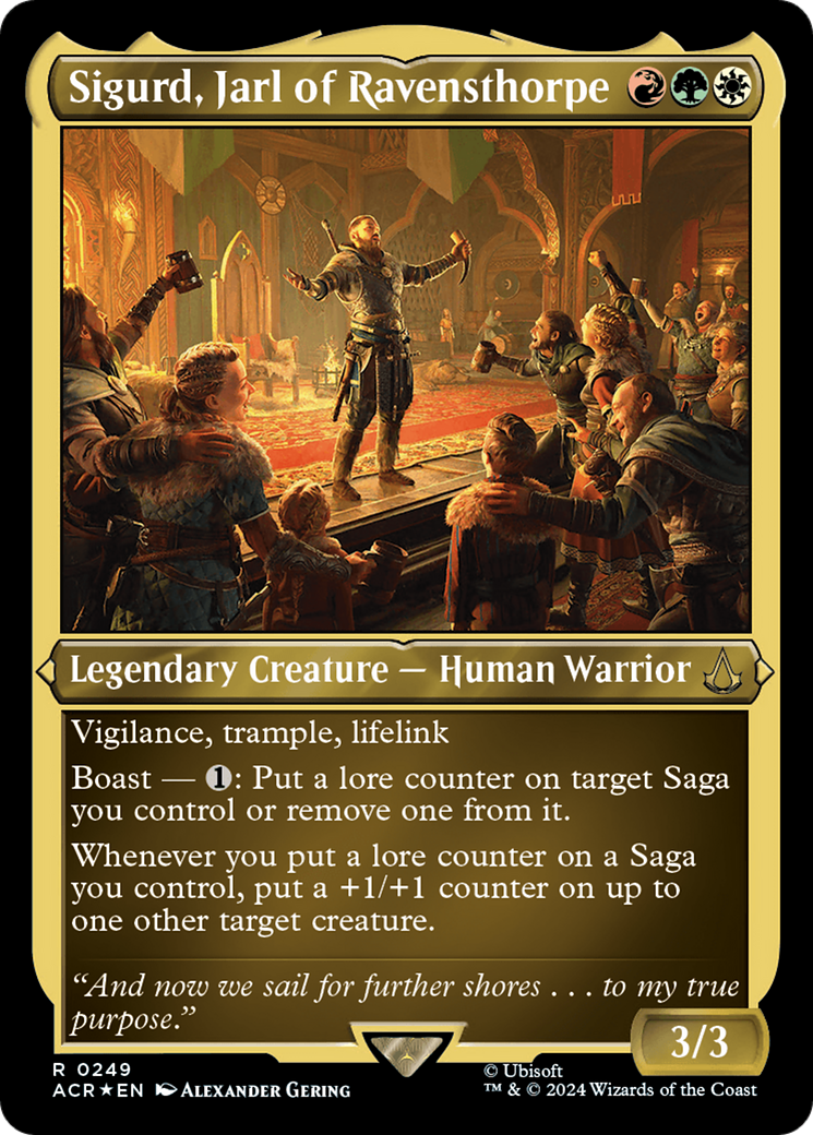 Sigurd, Jarl of Ravensthorpe (ACR-249) [Assassin's Creed] Etched Foil MTG Single Wizards of the Coast