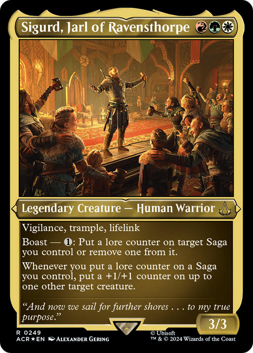 Sigurd, Jarl of Ravensthorpe (ACR-249) [Assassin's Creed] Etched Foil MTG Single Wizards of the Coast