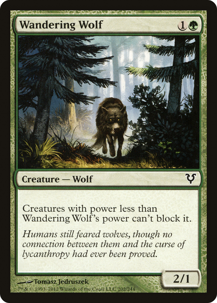 Wandering Wolf (AVR-202) [Avacyn Restored] MTG Single Wizards of the Coast