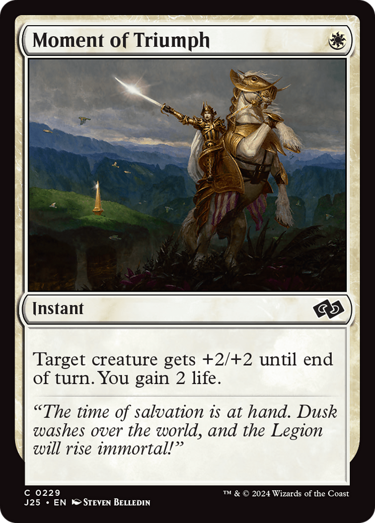Moment of Triumph (J25-229) [Foundations Jumpstart] MTG Single Wizards of the Coast