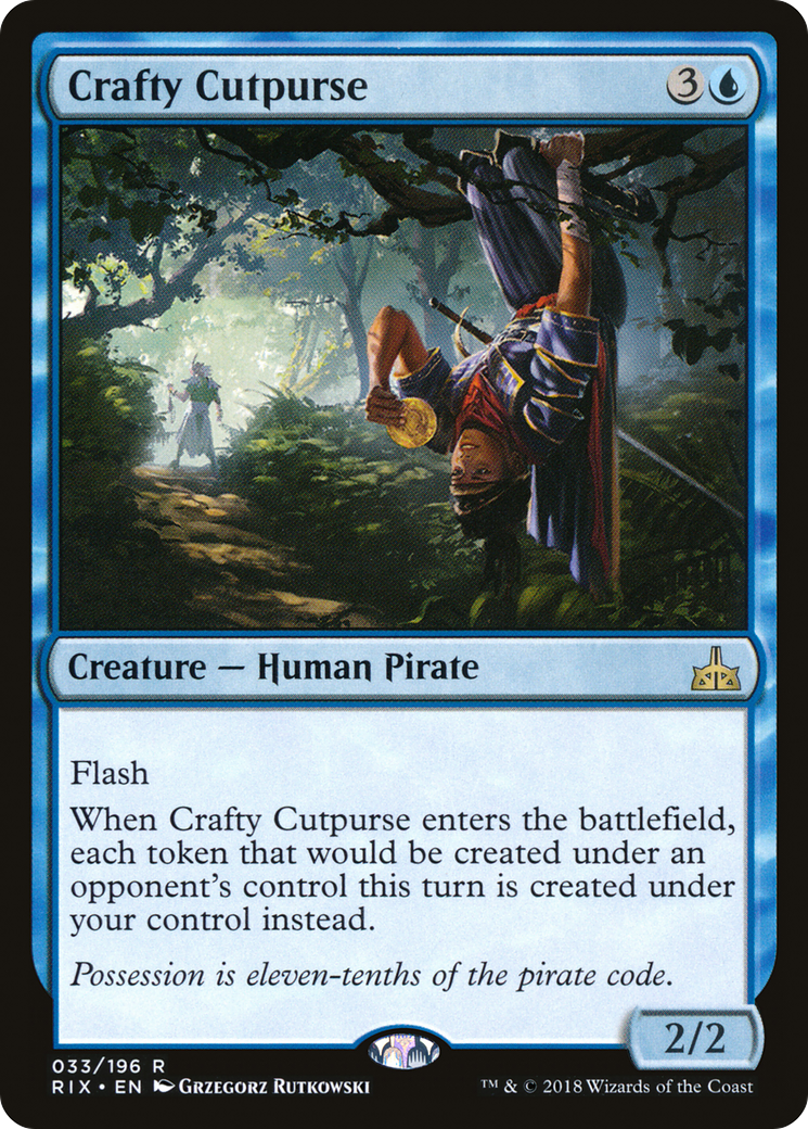 Crafty Cutpurse (RIX-033) [Rivals of Ixalan] MTG Single Wizards of the Coast