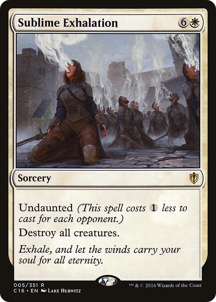 Sublime Exhalation (C16-005) [Commander 2016] MTG Single Wizards of the Coast