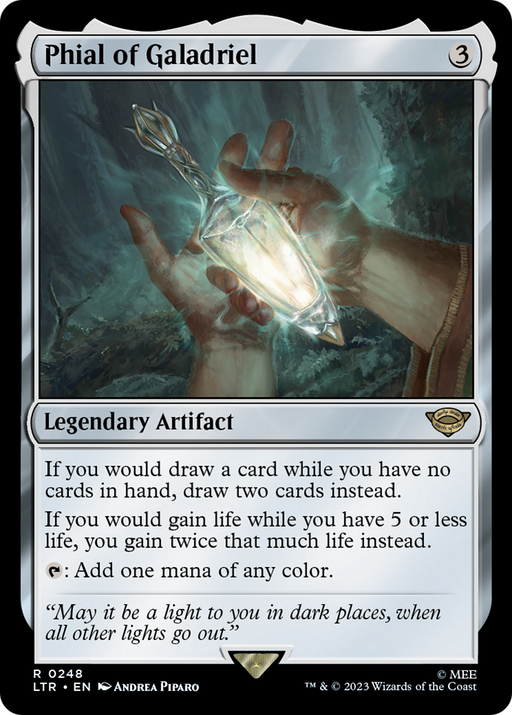 Phial of Galadriel (LTR-248) [The Lord of the Rings: Tales of Middle-earth] MTG Single Wizards of the Coast