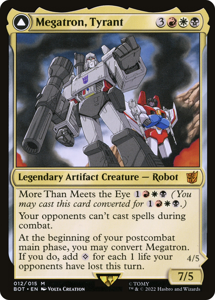 Megatron, Tyrant (BOT-012) [Transformers] Foil MTG Single Wizards of the Coast