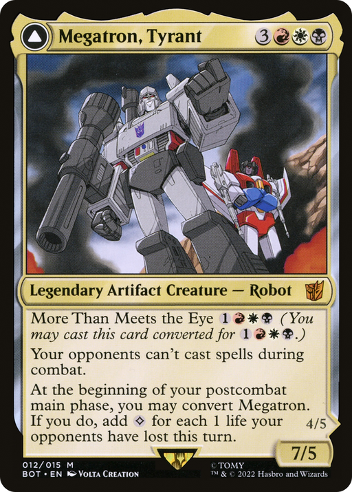 Megatron, Tyrant (BOT-012) [Transformers] Foil MTG Single Wizards of the Coast