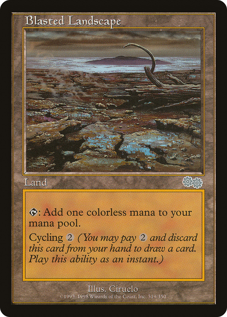 Blasted Landscape (USG-319) [Urza's Saga] MTG Single Wizards of the Coast
