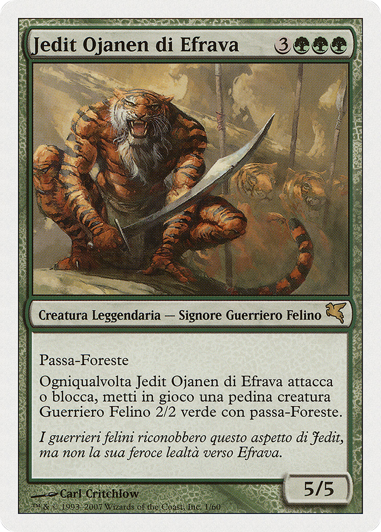 Jedit Ojanen of Efrava (Italian) - "Jedit Ojanen di Efrava" (PSAL-0L1) [Misc] Salvat 2005 MTG Single Wizards of the Coast