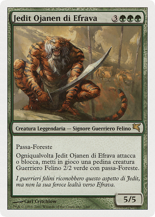 Jedit Ojanen of Efrava (Italian) - "Jedit Ojanen di Efrava" (PSAL-0L1) [Misc] Salvat 2005 MTG Single Wizards of the Coast