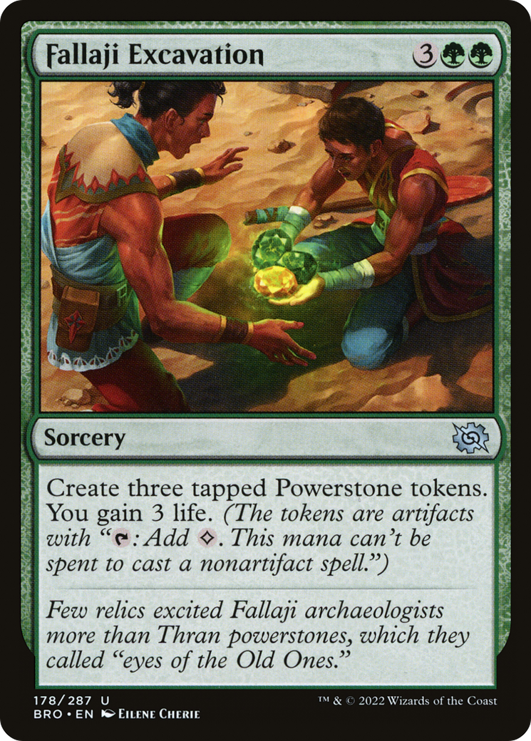 Fallaji Excavation (BRO-178) [The Brothers' War] Foil MTG Single Wizards of the Coast