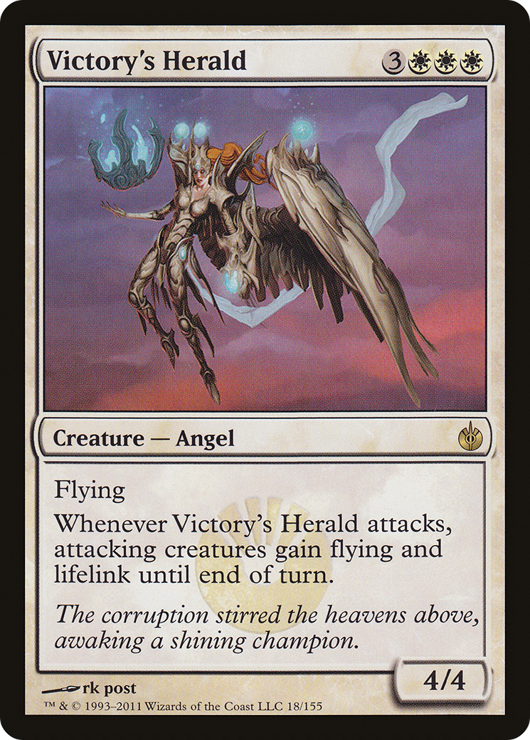 Victory's Herald (MBS-018) [Mirrodin Besieged] Foil MTG Single Wizards of the Coast