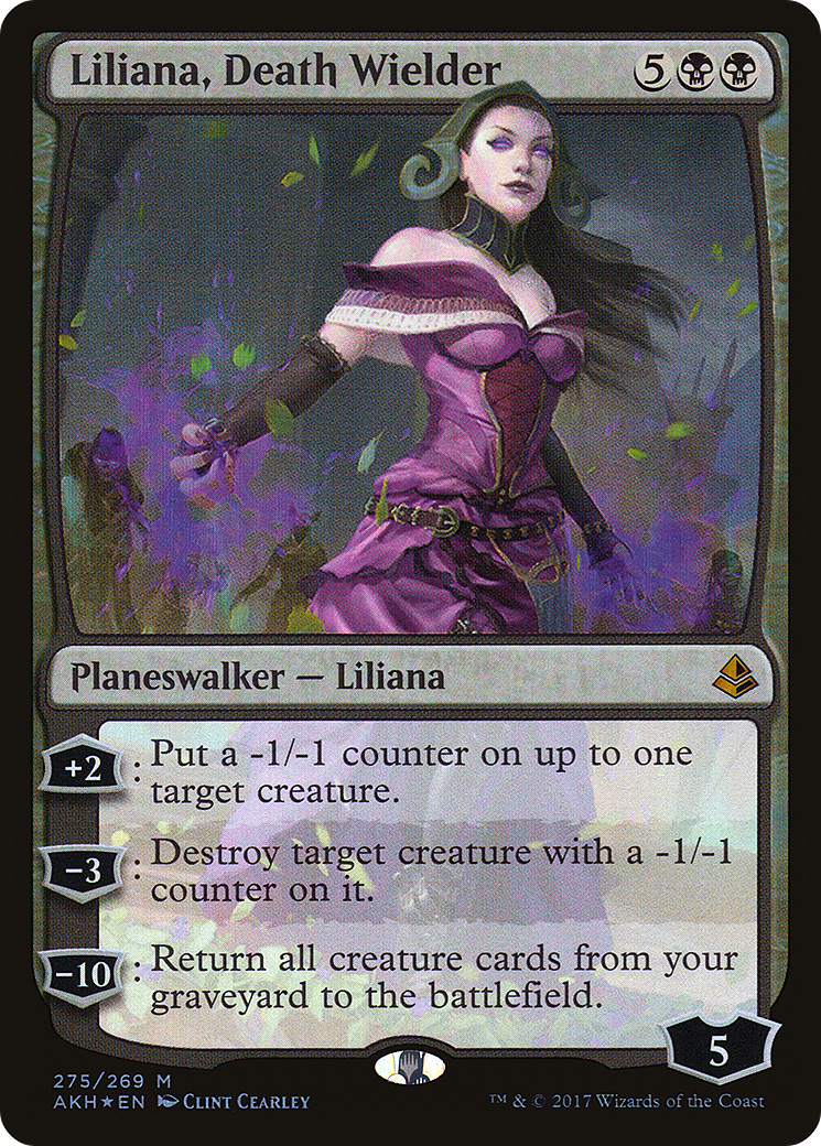Liliana, Death Wielder (AKH-275) [Amonkhet] Foil MTG Single Wizards of the Coast