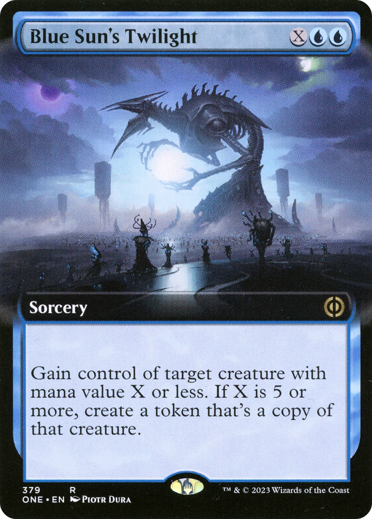 Blue Sun's Twilight (ONE-379) [Phyrexia: All Will Be One] (Extended Art) MTG Single Wizards of the Coast