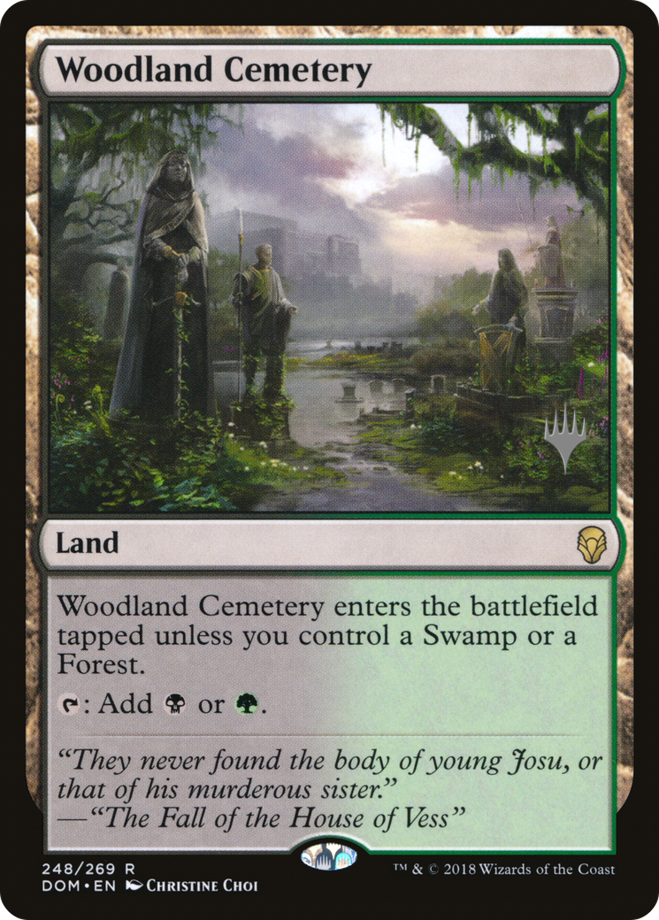 Woodland Cemetery (PPM20-248P) [Dominaria Promos] Foil MTG Single Wizards of the Coast
