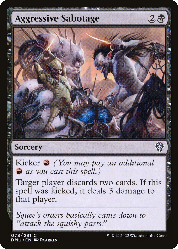 Aggressive Sabotage (DMU-078) [Dominaria United] MTG Single Wizards of the Coast