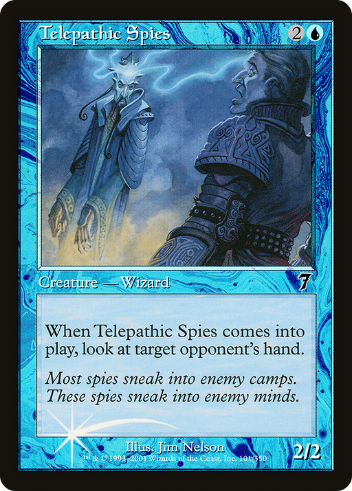Telepathic Spies (7ED-101) [7th Edition] Foil MTG Single Wizards of the Coast